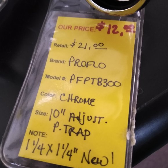 Proflo Sink P-Trap Chrome - Picture 3 of 3